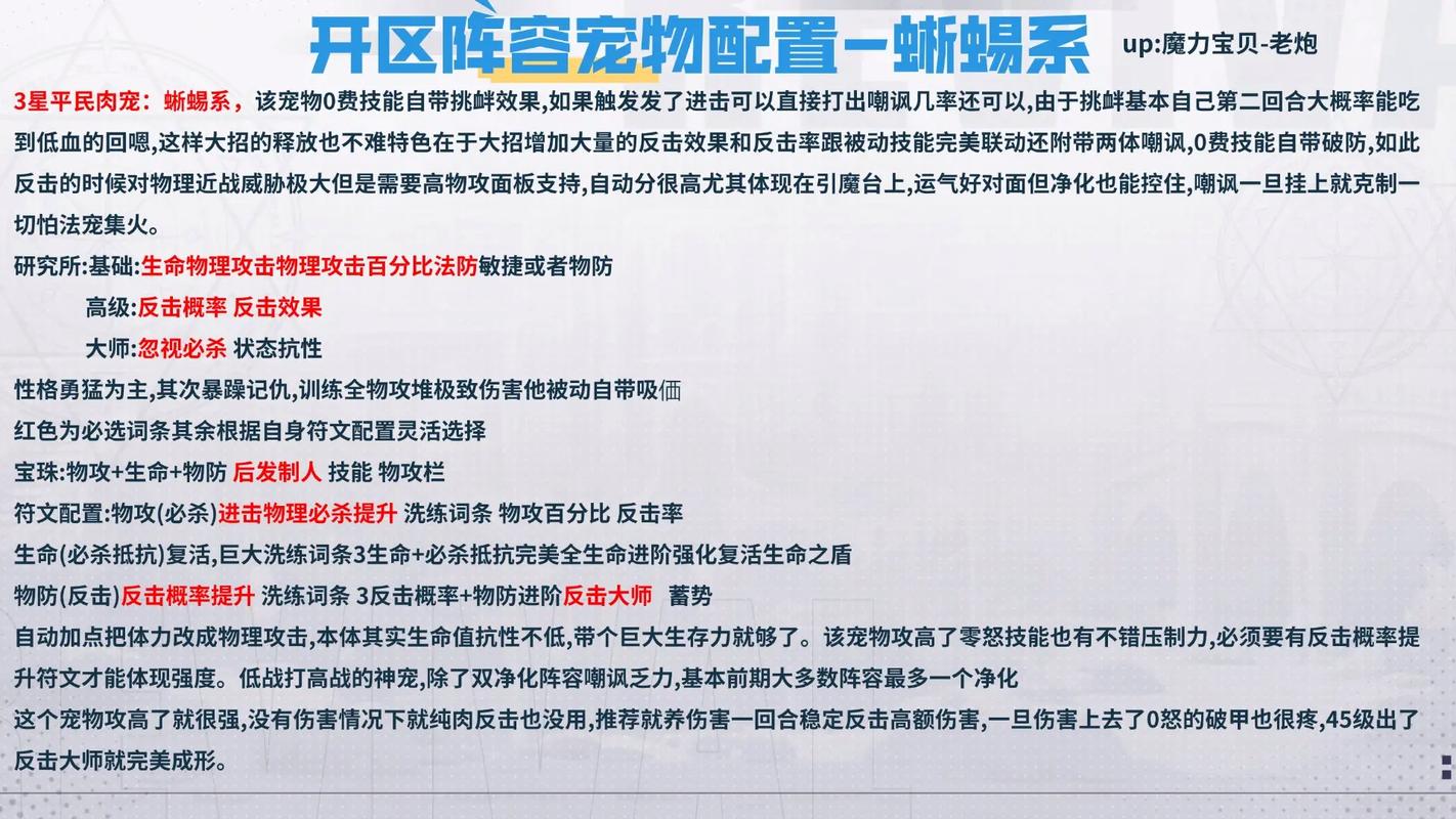 魔力宝贝私服宠物养成秘籍 提升宠物战斗力的技巧