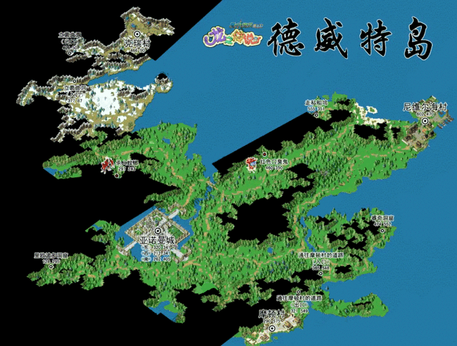 魔力宝贝各大城市与地图介绍